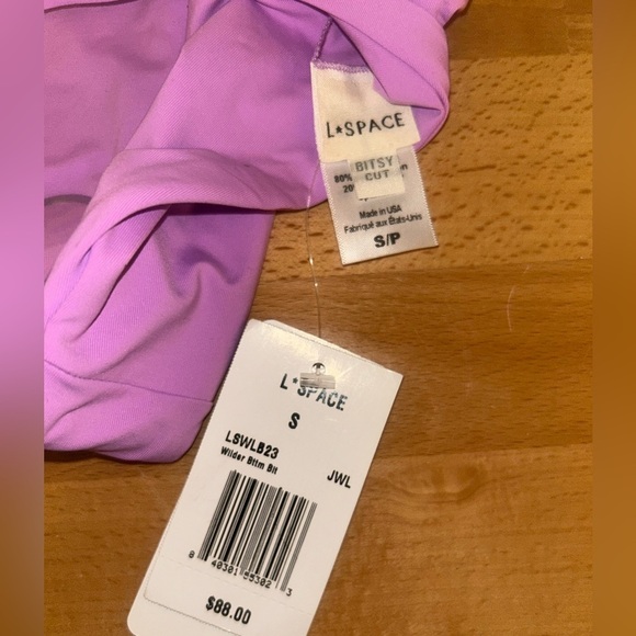 L*Space Purple Jewel Wilder Bikini Bottom Size S - Picture 6 of 6